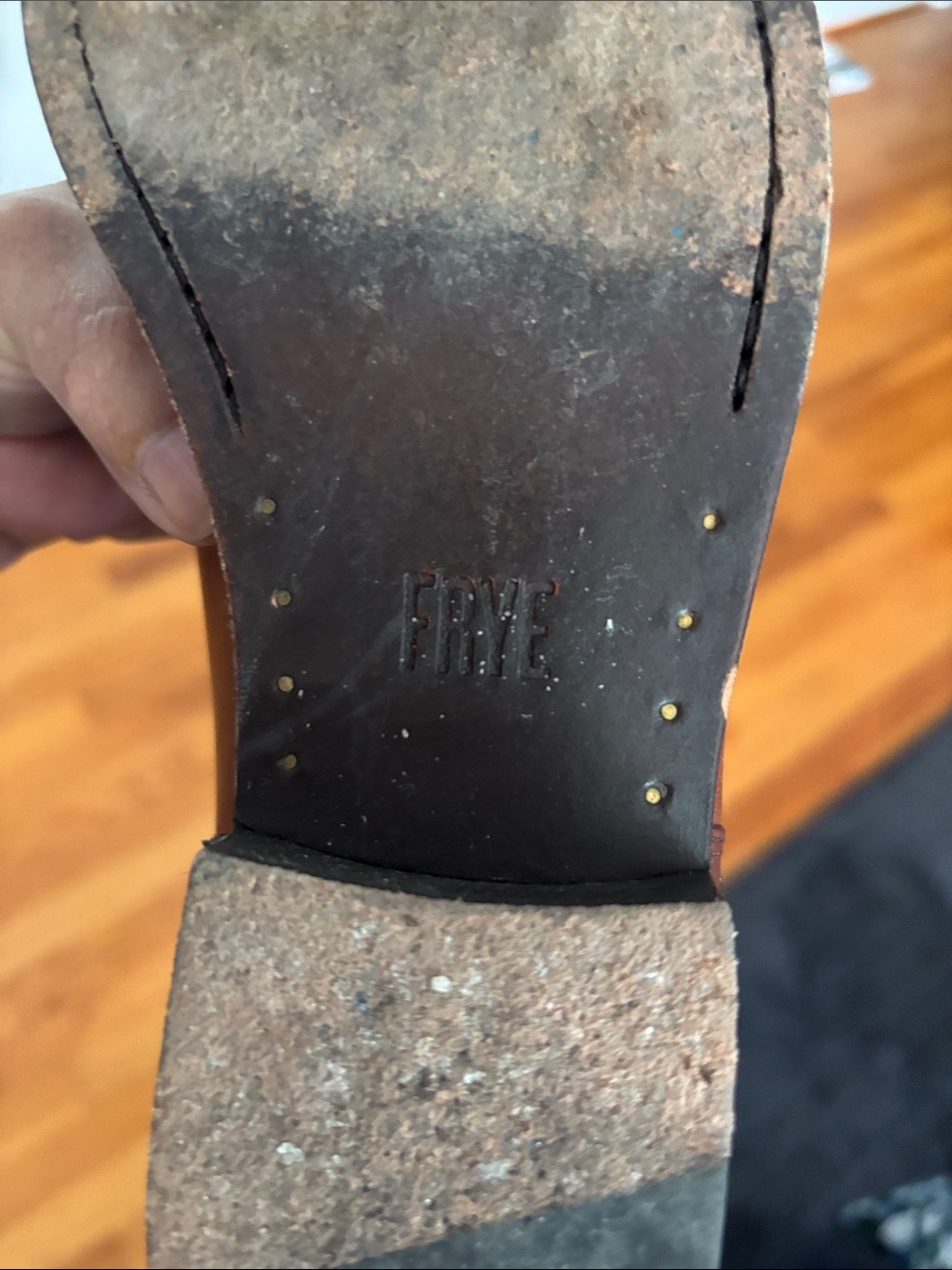 Frye Tall Smooth Leather Riding Boots - Brown - Picture 7 of 12